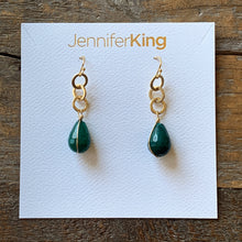 Eve Earrings | Green Jade