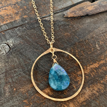 Eden Necklace/ Circle- Blue