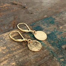 Golden Disk Earrings
