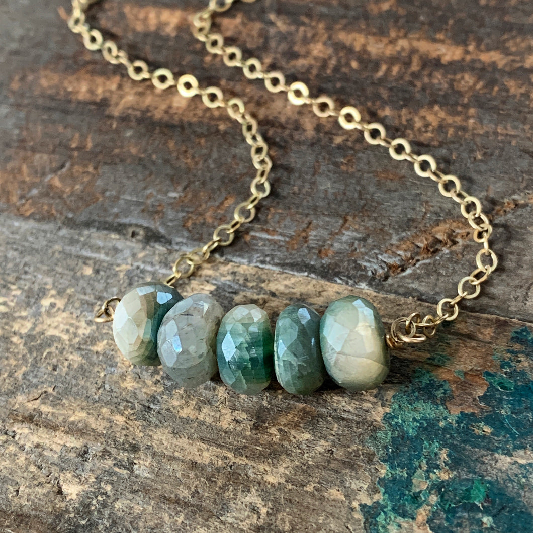 Ava Necklace - Green