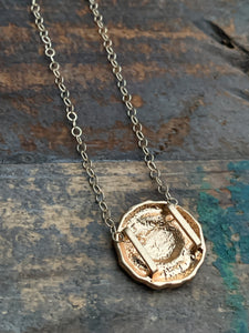 Moon and Star Necklace