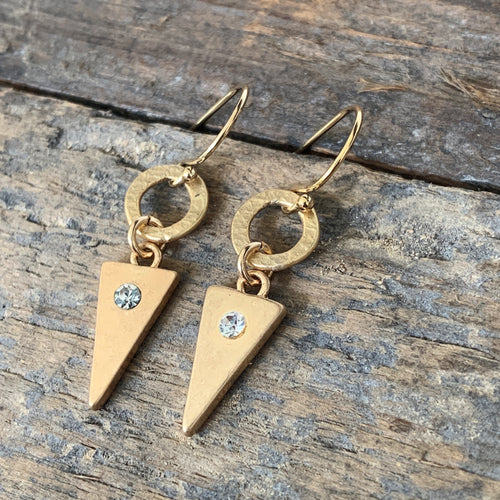 Triangle Sparkle Earrings