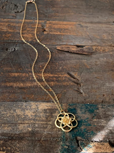 Golden Flower Necklace