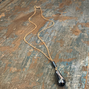 Jenna Necklace / Black Jade