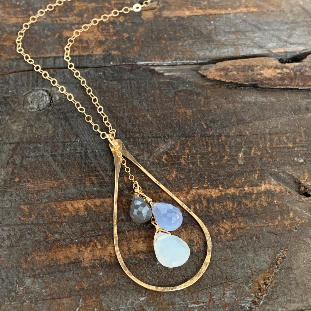 Cali Necklace / Teardrop Lavender