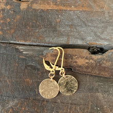 Golden Disk Earrings
