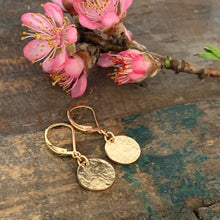 Golden Disk Earrings