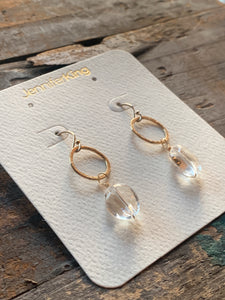 Sarina Earrings / Clear