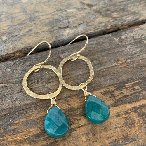 Sarina Earrings / Teal