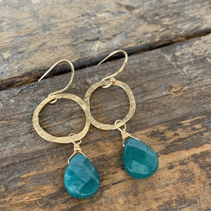 Sarina Earrings / Teal