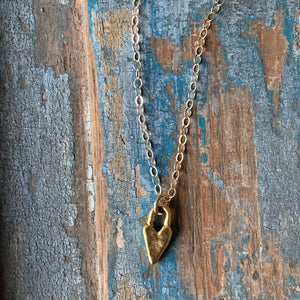 Rustic Heart Necklace / Small
