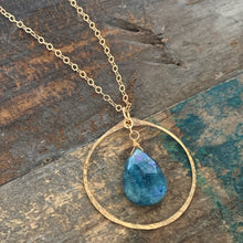 Eden Necklace/ Circle- Blue