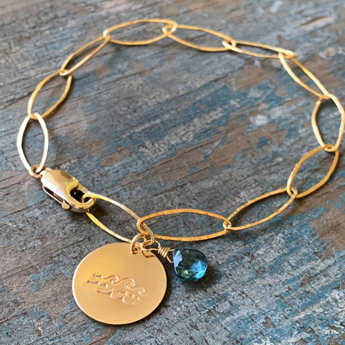 Waves Charm Bracelet
