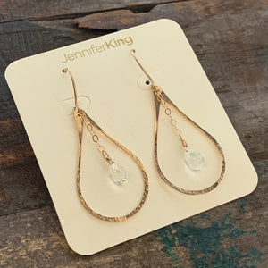 Mirage Earrings / Clear Quartz