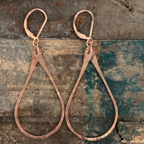 Teardrop Earrings - Medium / Rose Gold