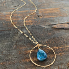 Eden Necklace/ Circle- Blue