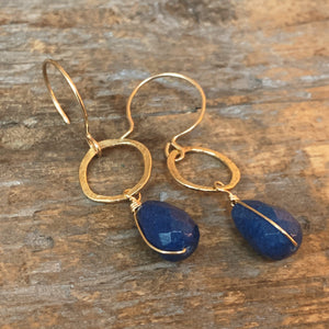 Sarina Earrings / Denim