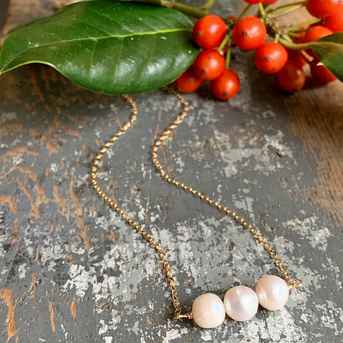 Trinity Pearl Necklace