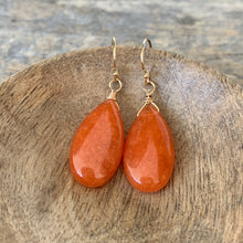 Orange Splash Earrings