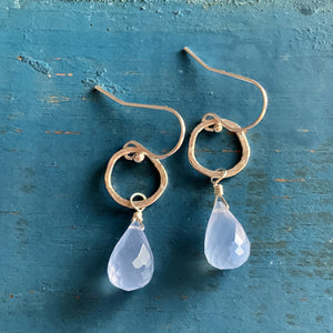 Sarina Earrings / Silver + Lavender