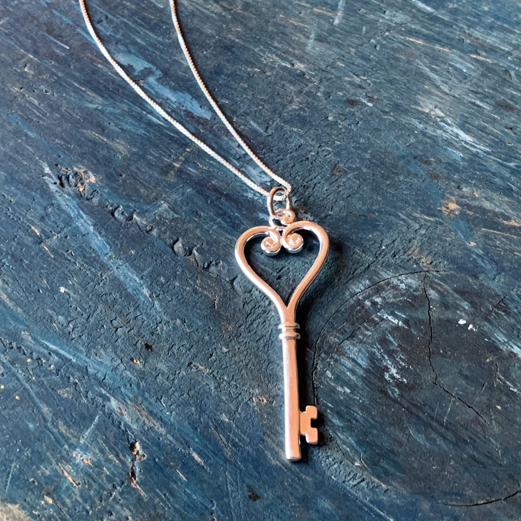 Heart Key Necklace