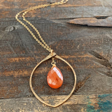 Eden Necklace/ Leaf- Orange