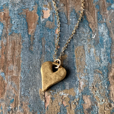 Rustic Heart Necklace