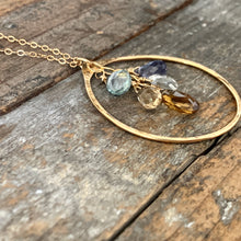 Cali Necklace / Circle Whiskey Quartz