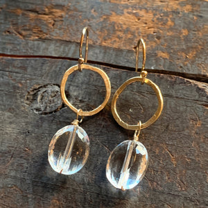 Sarina Earrings / Clear