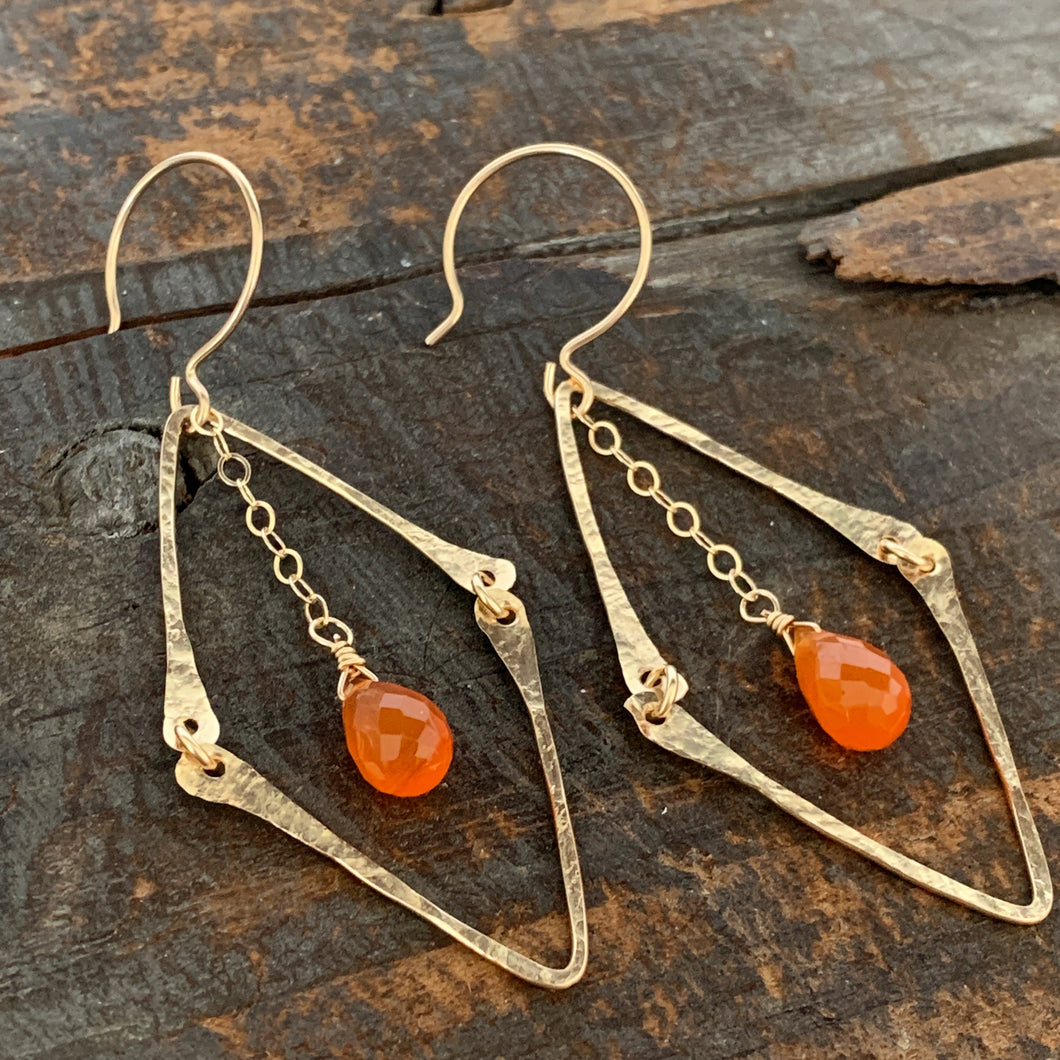 Florence Earrings / Orange