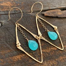 Florence Earrings / Aqua