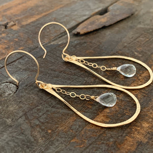 Mirage Earrings / Clear Quartz