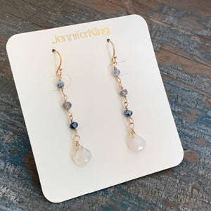 Miranda Earrings / White