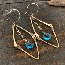 Florence Earrings / London Blue