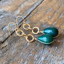 Eve Earrings | Green Jade