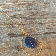 Eden Necklace/ Teardrop-Navy