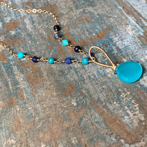 Cecilia Necklace / Aqua