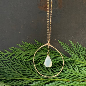 Eden Necklace / White Chalcedony