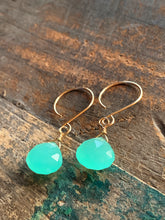 Gem Drop Earrings / Aqua